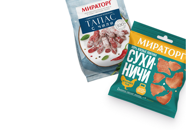 Купите любые мясные снеки «Мираторг»